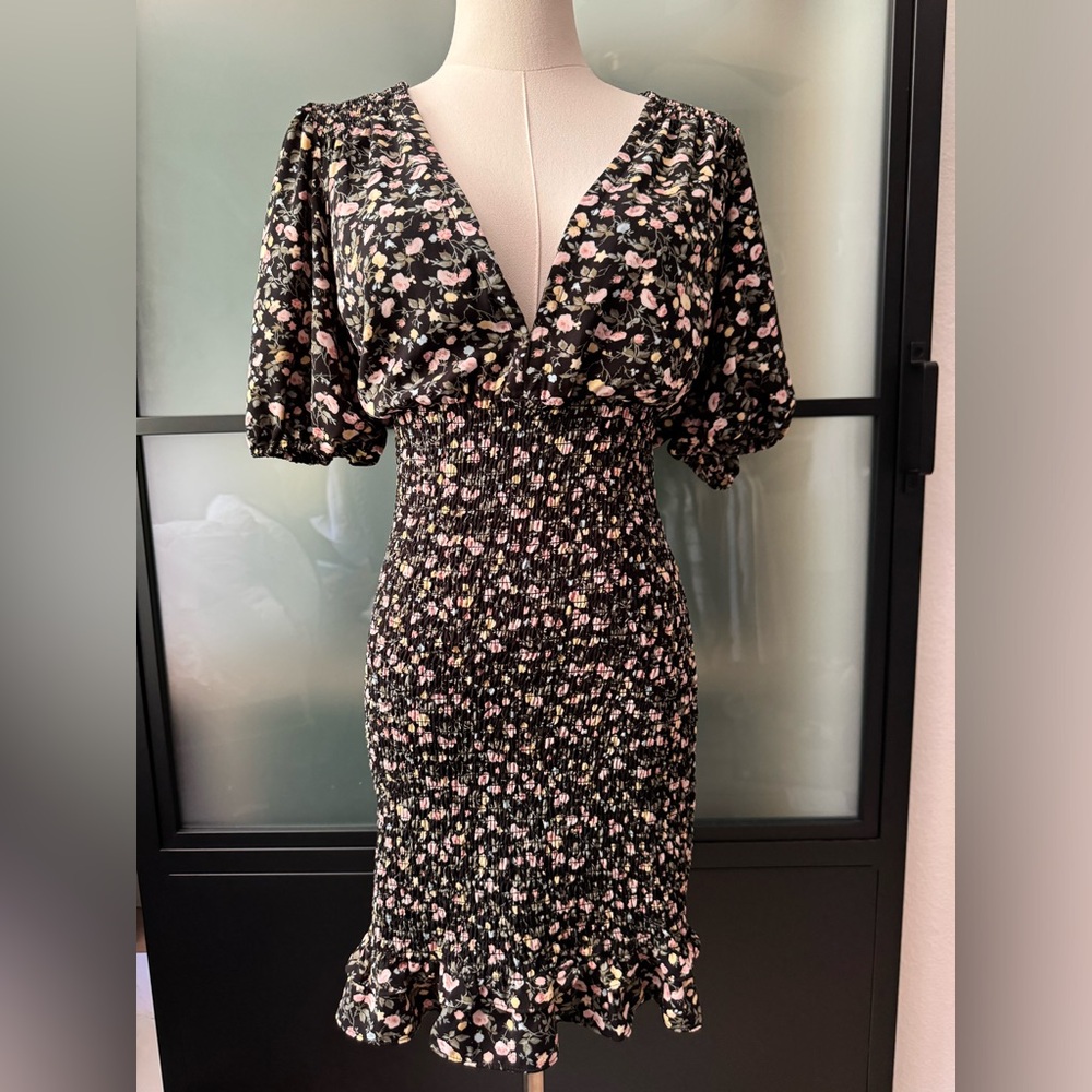 Abercrombie & Fitch Floral Puff Sleeve Dress Size Small